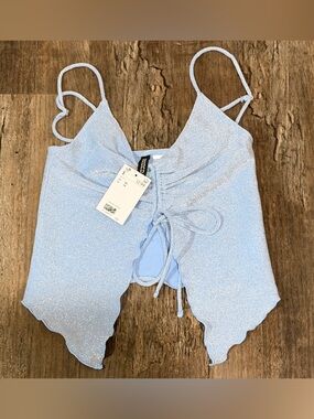 NWT Y2K Divided Tank Top